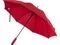 Зонт-трость полуавтомат из переработанного полиэстера Niel, красный фото