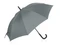 Зонт-трость полуавтоматический с куполом из переработанного пластика Reviver, серый фото