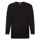 Футболка мужская Fruit of the Loom Super Premium Long Sleeve 205, черная - фото № 1