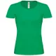 Футболка женская B&C Exact 190 Top, зеленая - фото № 1