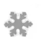 Украшение новогоднее Snowflake из фетра, серое - фото № 1