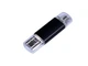 Флешка USB 2.0/micro USB на 32 Гб, черный металлик - фото № 1