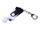 Флешка USB 2.0/micro USB/Type-C на 32 Гб c поворотным механизмом, белый/ металлик - фото № 4