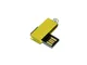 USB-флешка мини на 64 Гб с мини чипом в цветном корпусе, желтый - фото № 3