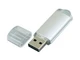 USB-флешка на 16 Гб с прозрачным колпачком, серый - фото № 2