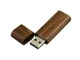 USB-флешка на 32 Гб эргономичной прямоугольной формы с округленными краями, коричневый - фото № 2