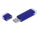 USB-флешка промо на 32 Гб прямоугольной классической формы, синий - фото № 1