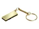 USB-флешка на 64 Гб с мини чипом и поворотным механизмом, золотой - фото № 1