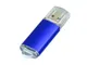 USB-флешка на 64 Гб с прозрачным колпачком, синий - фото № 1