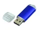 USB-флешка на 64 Гб с прозрачным колпачком, синий - фото № 2