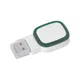 Флеш-карта с подсветкой логотипа, 16GB, белая с зеленым - фото № 1
