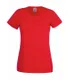 Футболка женская Fruit of the Loom Lady-Fit Valueweight T 165, красная - фото № 1