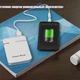 Power bank 5000 mAh с переходниками, черный - фото № 2