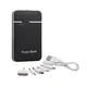 Power bank 5000 mAh с переходниками, черный - фото № 1