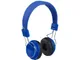 Наушники беспроводные накладные Tex Bluetooth, синие - фото № 2