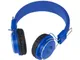 Наушники беспроводные накладные Tex Bluetooth, синие - фото № 6