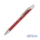 Ручка шариковая металлическая CPen Ray, soft touch, красная - фото № 1