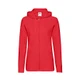 Толстовка Fruit of the Loom Ladies Lightweight Hooded Sweat, красный - фото № 1