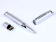 Флешка USB 2.0 на 16 Гб в виде ручки с мини чипом, серебряный - фото № 1