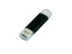 Флешка USB 2.0/micro USB на 64 Гб, черная - фото № 1