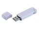 USB-флешка промо на 16 Гб прямоугольной классической формы, серый - фото № 1