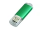USB-флешка на 32 Гб с прозрачным колпачком, зеленый - фото № 3