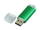 USB-флешка на 32 Гб с прозрачным колпачком, зеленый - фото № 2