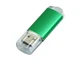 USB-флешка на 64 Гб с прозрачным колпачком, зеленый - фото № 3