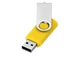 Флеш-карта USB 2.0 16 Gb, желтый/металлик - фото № 2
