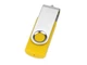 Флеш-карта USB 2.0 16 Gb, желтый/металлик - фото № 1