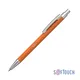 Карандаш механический с ластиком CPen Ray, soft touch, оранжевый / хром - фото № 1