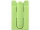 Набор: наушники проводные внутриканальные, картхолдер силиконовый, салатовый - фото № 2