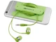 Набор: наушники проводные внутриканальные, картхолдер силиконовый, салатовый - фото № 6