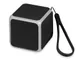 Колонка портативная Cube с подсветкой, черная - фото № 1
