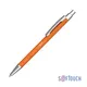 Ручка шариковая металлическая CPen Ray, soft touch, оранжевая - фото № 1