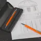 Ручка шариковая металлическая CPen Ray, soft touch, оранжевая - фото № 2