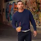 Свитшот Fruit of the Loom Lightweight Set-in Sweat, серый - фото № 5