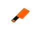 Флешка USB 2.0 на 32 Гб в виде пластиковой карточки, оранжевая - фото № 2