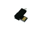 USB-флешка мини на 16 Гб с мини чипом в цветном корпусе, черный - фото № 3