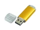 USB-флешка на 32 Гб с прозрачным колпачком, золотой - фото № 2