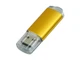 USB-флешка на 64 Гб с прозрачным колпачком, золотой - фото № 3