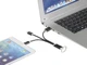Кабель брелок 3 в 1: micro USB / Lightning / Type C, Metal, черный - фото № 2