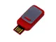 Флешка USB 2.0 на 16 Гб Промо, металлик/ красная - фото № 1