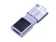 Флешка USB 2.0 на 64 Гб Промо, выдвижной механизм, белая/ металлик - фото № 2