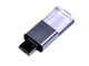 Флешка USB 2.0 на 32 Гб Промо, выдвижной механизм, черная/ прозрачная - фото № 1