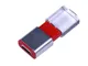 Флешка USB 2.0 на 32 Гб Промо, выдвижной механизм, красная/ прозрачная - фото № 2