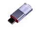 Флешка USB 2.0 на 64 Гб Промо, выдвижной механизм, красная/ прозрачная - фото № 1