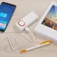 Флеш-карта с подсветкой логотипа, 16GB, белая с оранжевым - фото № 3
