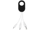 Брелок кабель 3 в 1: micro USB/ Lighting/ Type С, белый/ черный - фото № 2