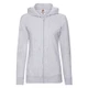 Толстовка Fruit of the Loom Ladies Lightweight Hooded Sweat, серый - фото № 1